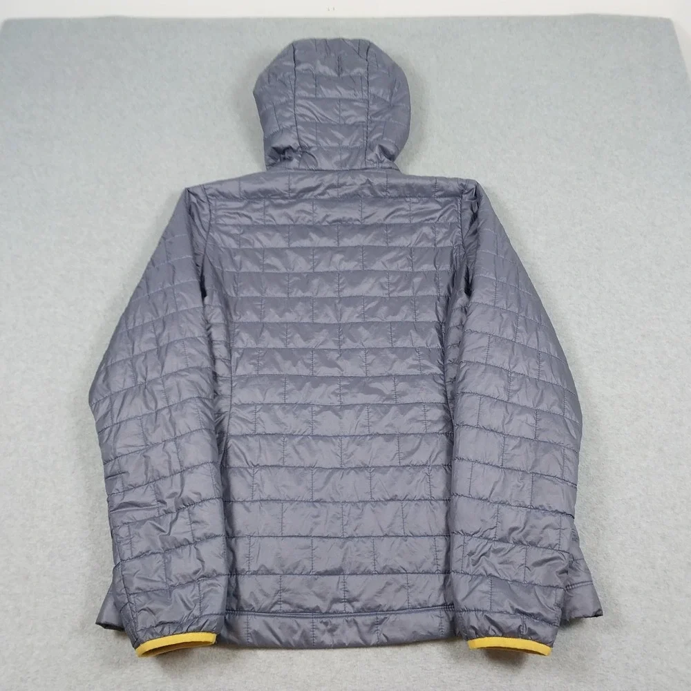 Patagonia Pullover Womens Large Gray Nano Puff Bivy Hoody Quilted 84196 Jacket